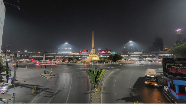 Victory Monument Roundabout Illuminated